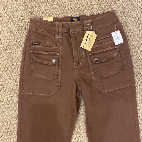 Brown boot cut cargo pants - Picture 2 of 4